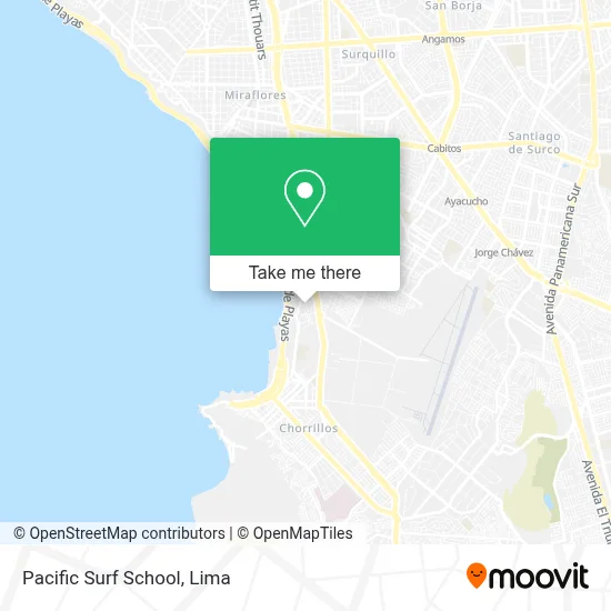 Pacific Surf School map