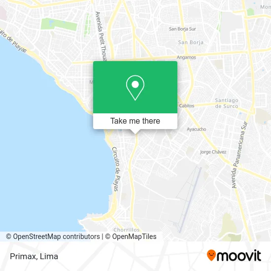 Mapa de Primax