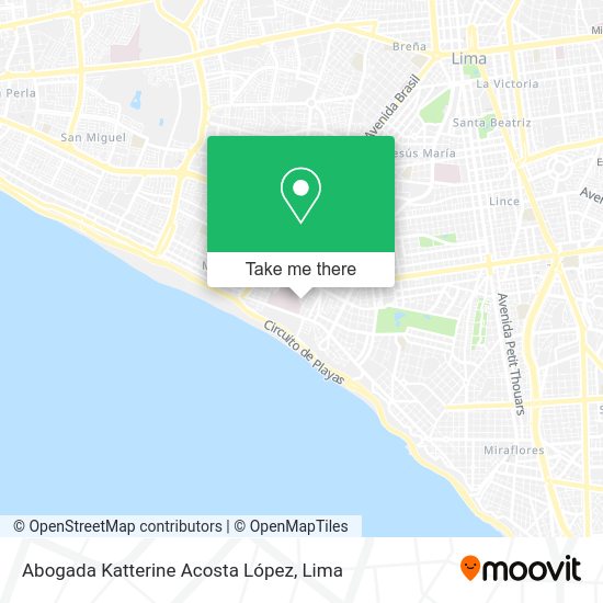 Abogada Katterine Acosta López map