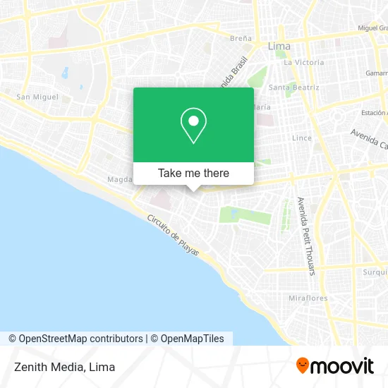 Zenith Media map