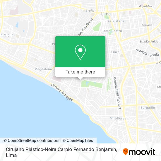 Mapa de Cirujano Plástico-Neira Carpio Fernando Benjamín
