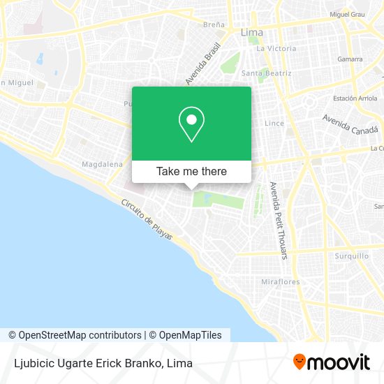 Ljubicic Ugarte Erick Branko map