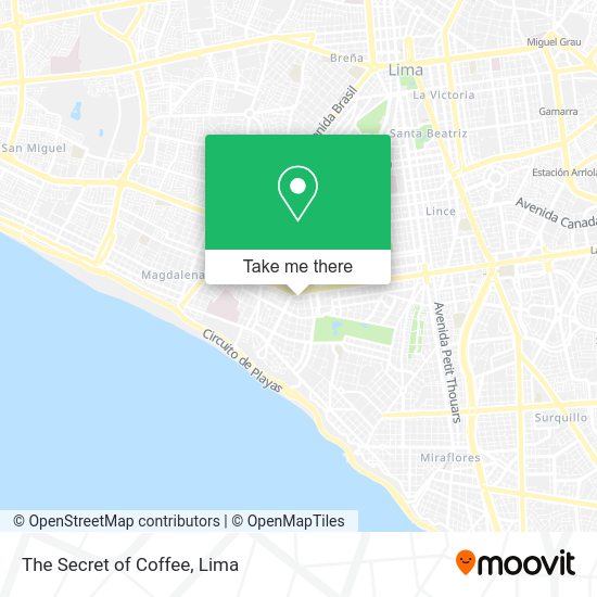 The Secret of Coffee map