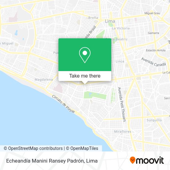 Mapa de Echeandía Manini Ransey Padrón