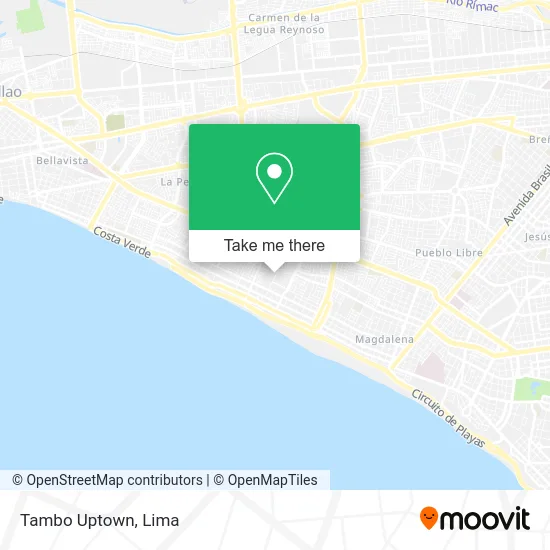 Mapa de Tambo Uptown