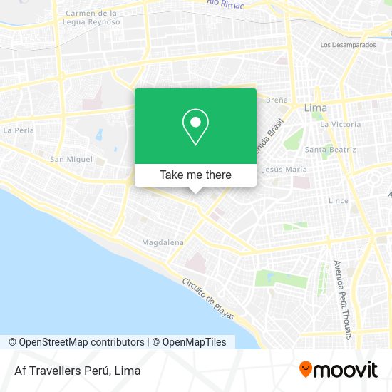 Mapa de Af Travellers Perú