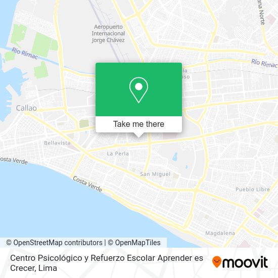 Centro Psicológico y Refuerzo Escolar Aprender es Crecer map