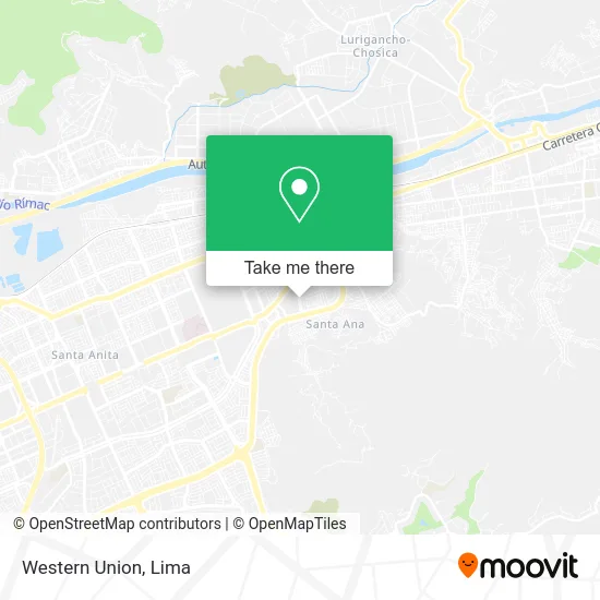 Mapa de Western Union