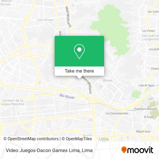 Mapa de Video Juegos-Dacon Games Lima