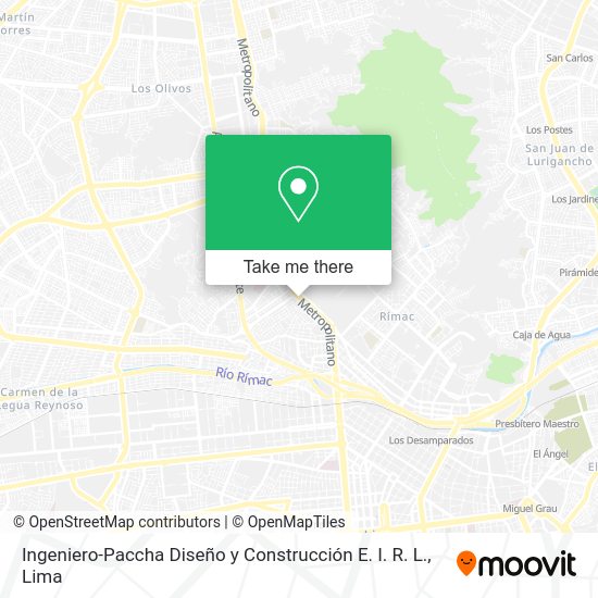 Mapa de Ingeniero-Paccha Diseño y Construcción E. I. R. L.