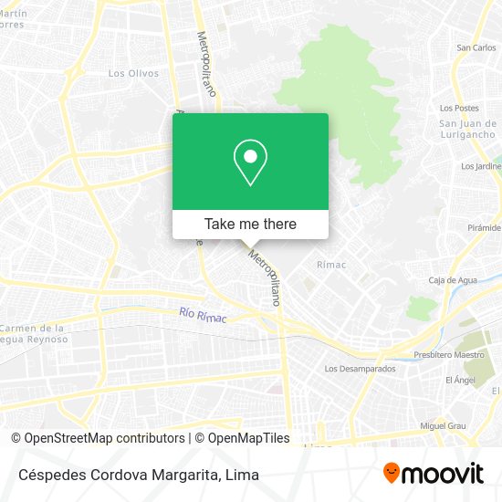 Céspedes Cordova Margarita map