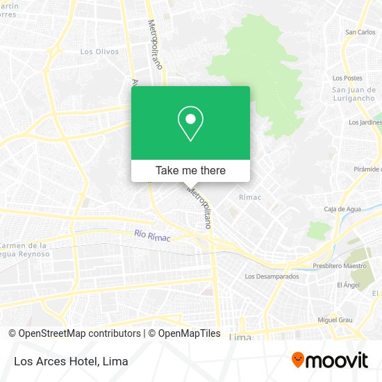 Mapa de Los Arces Hotel