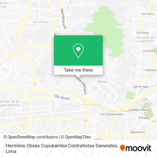 Mapa de Herminio Olivas Cuyubamba Contratistas Generales