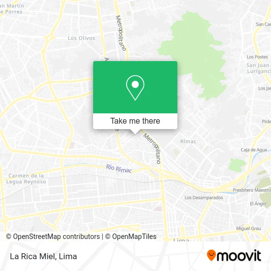Mapa de La Rica Miel