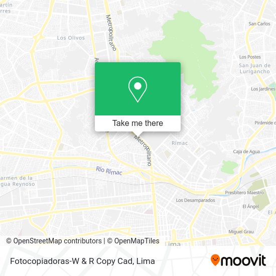 Mapa de Fotocopiadoras-W & R Copy Cad