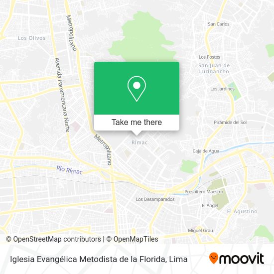 Mapa de Iglesia Evangélica Metodista de la Florida