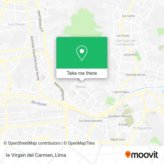 Mapa de Ie Virgen del Carmen