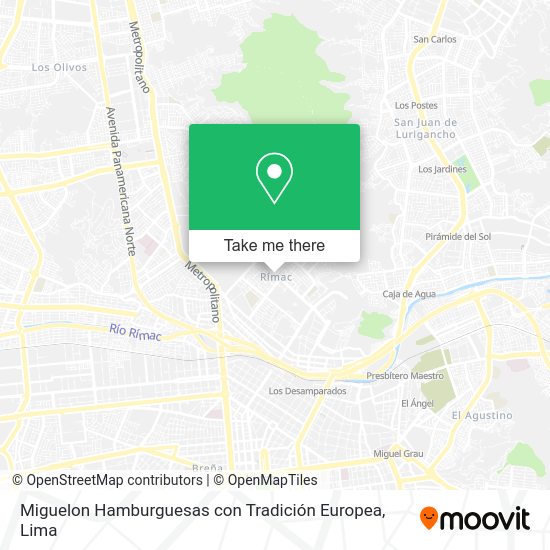 Mapa de Miguelon Hamburguesas con Tradición Europea