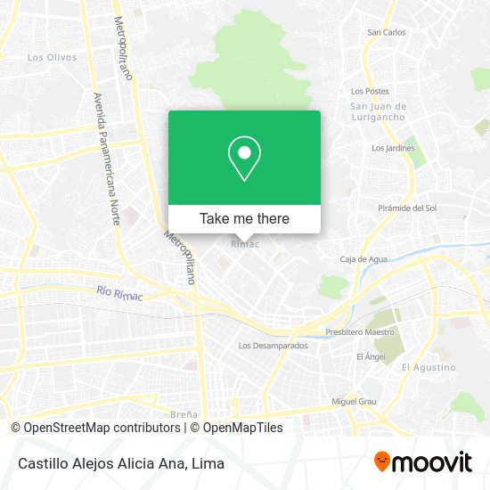 Mapa de Castillo Alejos Alicia Ana
