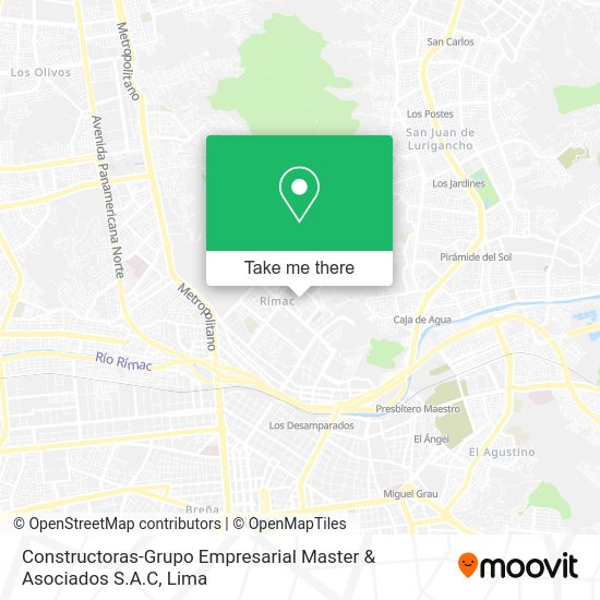 Constructoras-Grupo Empresarial Master & Asociados S.A.C map