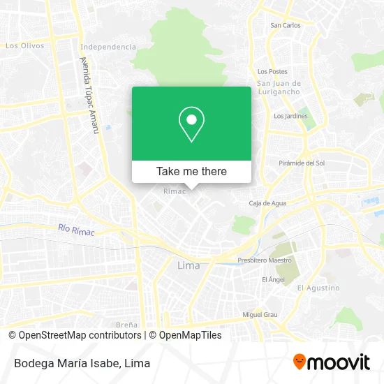 Bodega María Isabe map