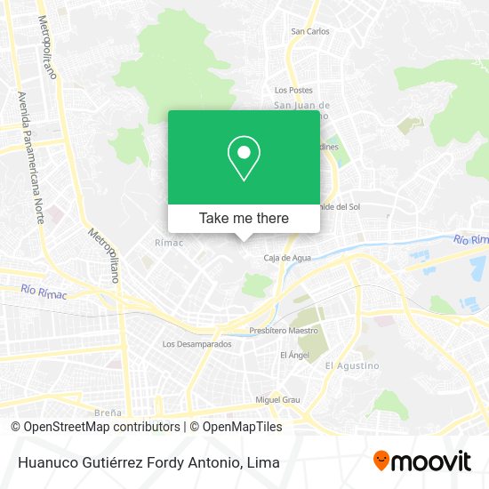 Huanuco Gutiérrez Fordy Antonio map