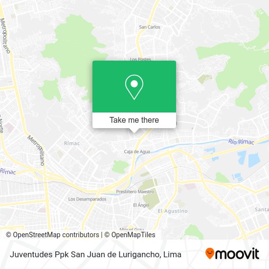 Juventudes Ppk San Juan de Lurigancho map