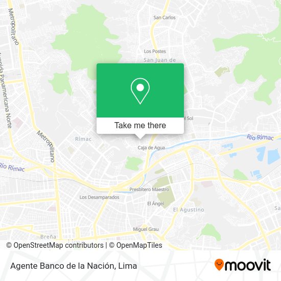 Agente Banco de la Nación map