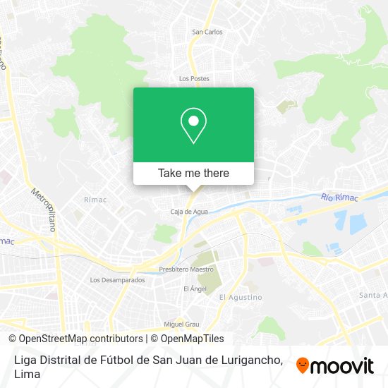 Liga Distrital de Fútbol de San Juan de Lurigancho map