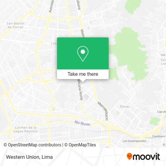 Mapa de Western Union