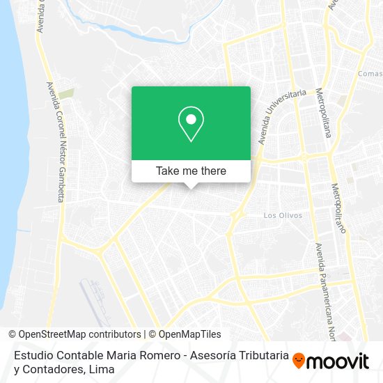 Estudio Contable Maria Romero - Asesoría Tributaria y Contadores map