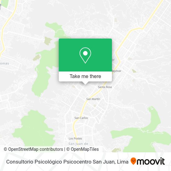 Consultorio Psicológico Psicocentro San Juan map