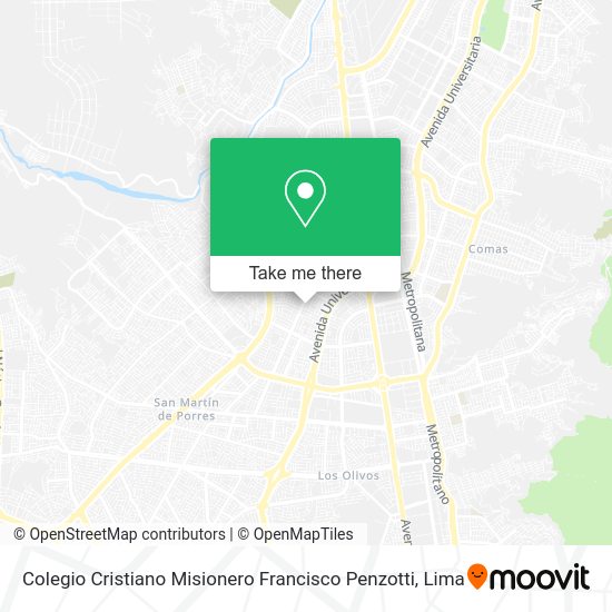 Colegio Cristiano Misionero Francisco Penzotti map