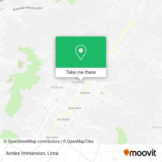 Mapa de Andes Immersion