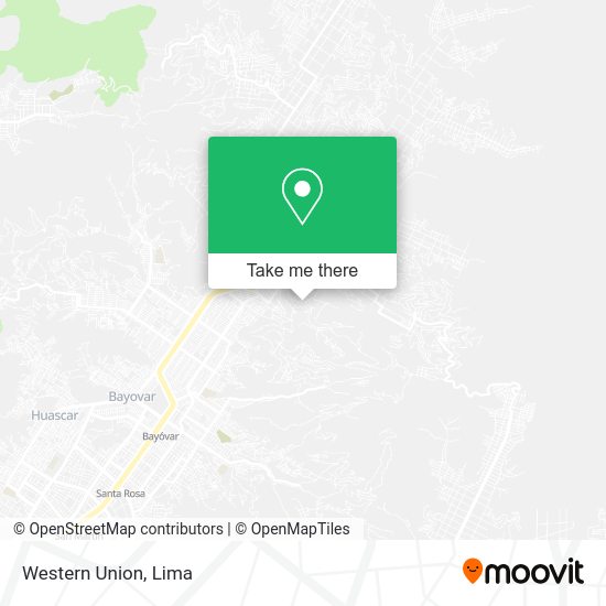 Mapa de Western Union