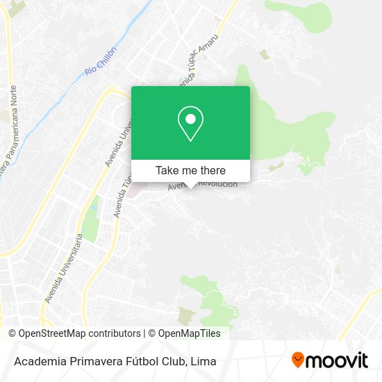 Academia Primavera Fútbol Club map