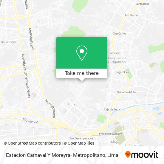 Estacion Carnaval Y Moreyra- Metropolitano map