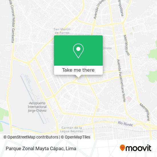 Parque Zonal Mayta Cápac map