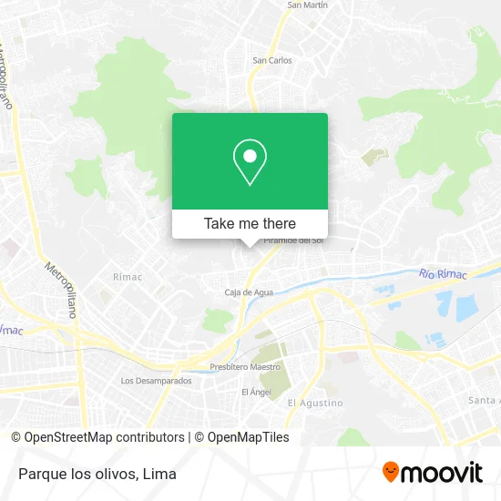Parque los olivos map