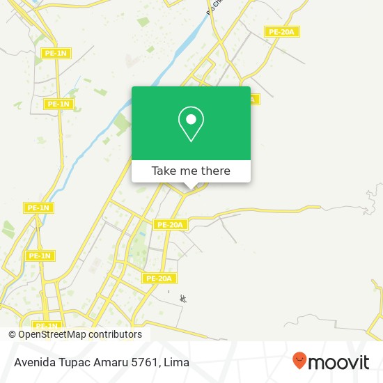 Avenida Tupac Amaru 5761 map
