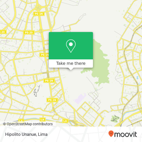Hipolito Unanue map