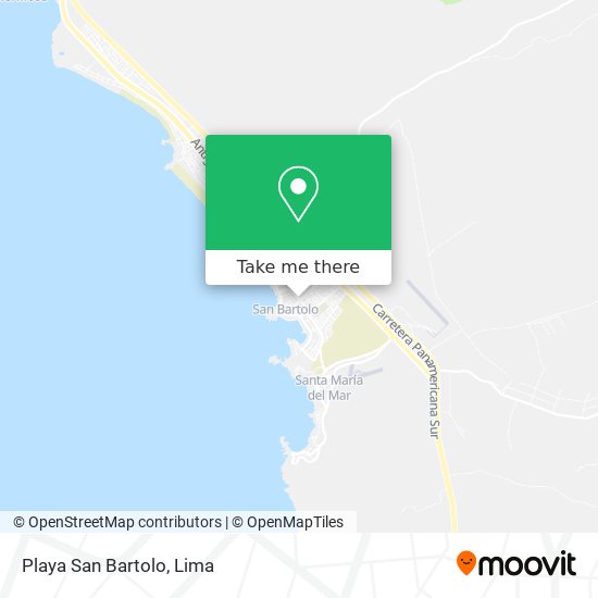 Playa San Bartolo map