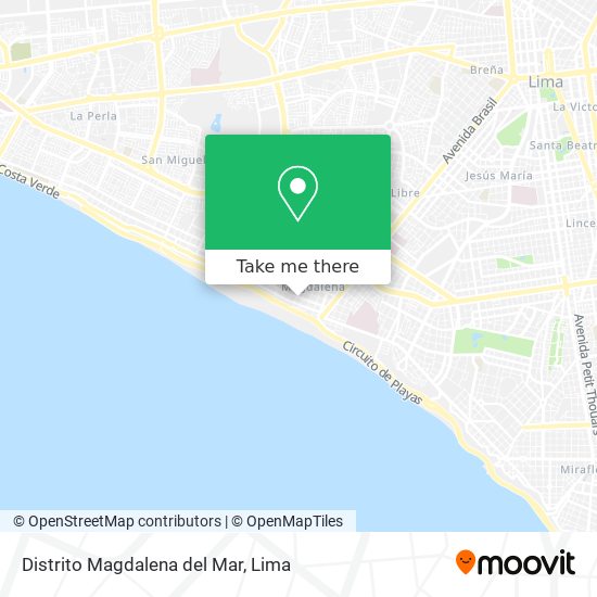 Distrito Magdalena del Mar map