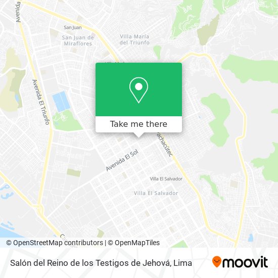 Salón del Reino de los Testigos de Jehová map