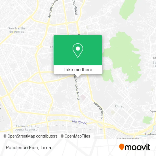 Mapa de Policlinico Fiori