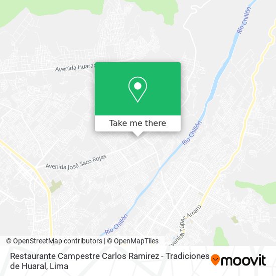 Restaurante Campestre Carlos Ramirez - Tradiciones de Huaral map