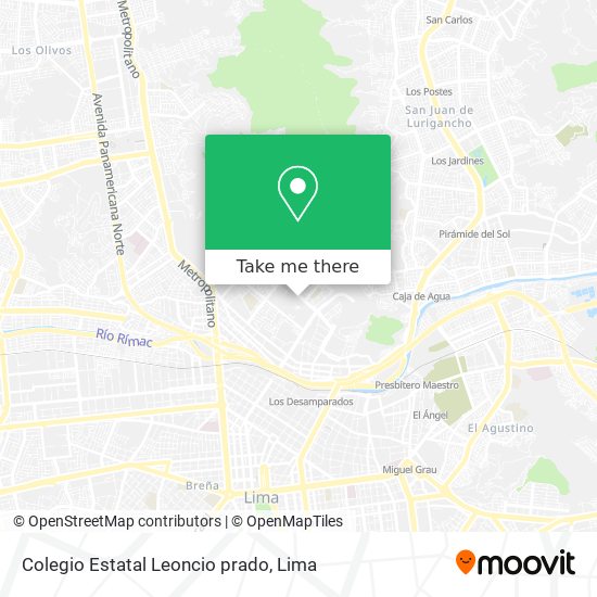 Colegio Estatal  Leoncio prado map