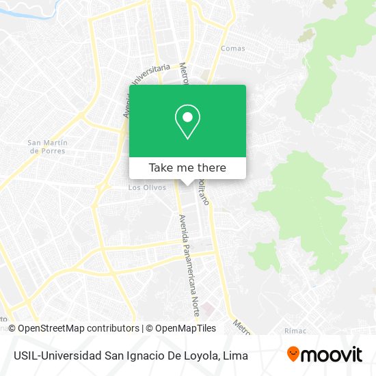 USIL-Universidad San Ignacio De Loyola map