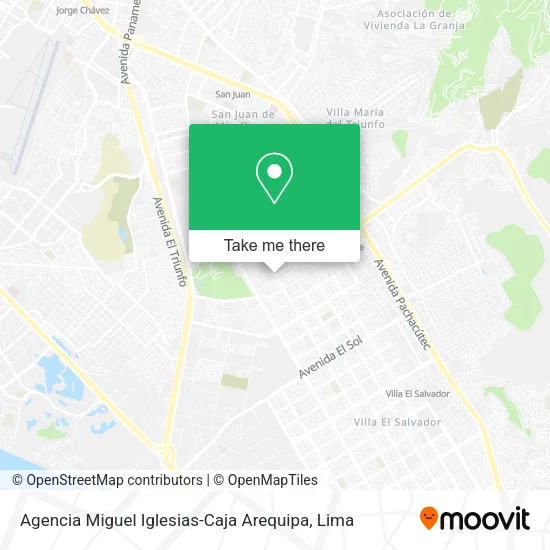 Agencia Miguel Iglesias-Caja Arequipa map