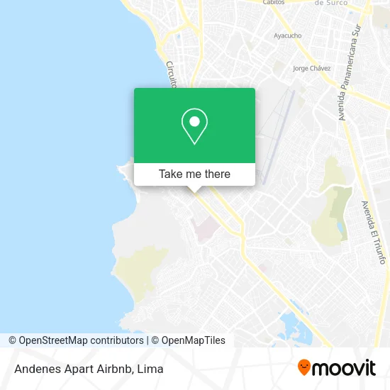 Mapa de Andenes Apart Airbnb